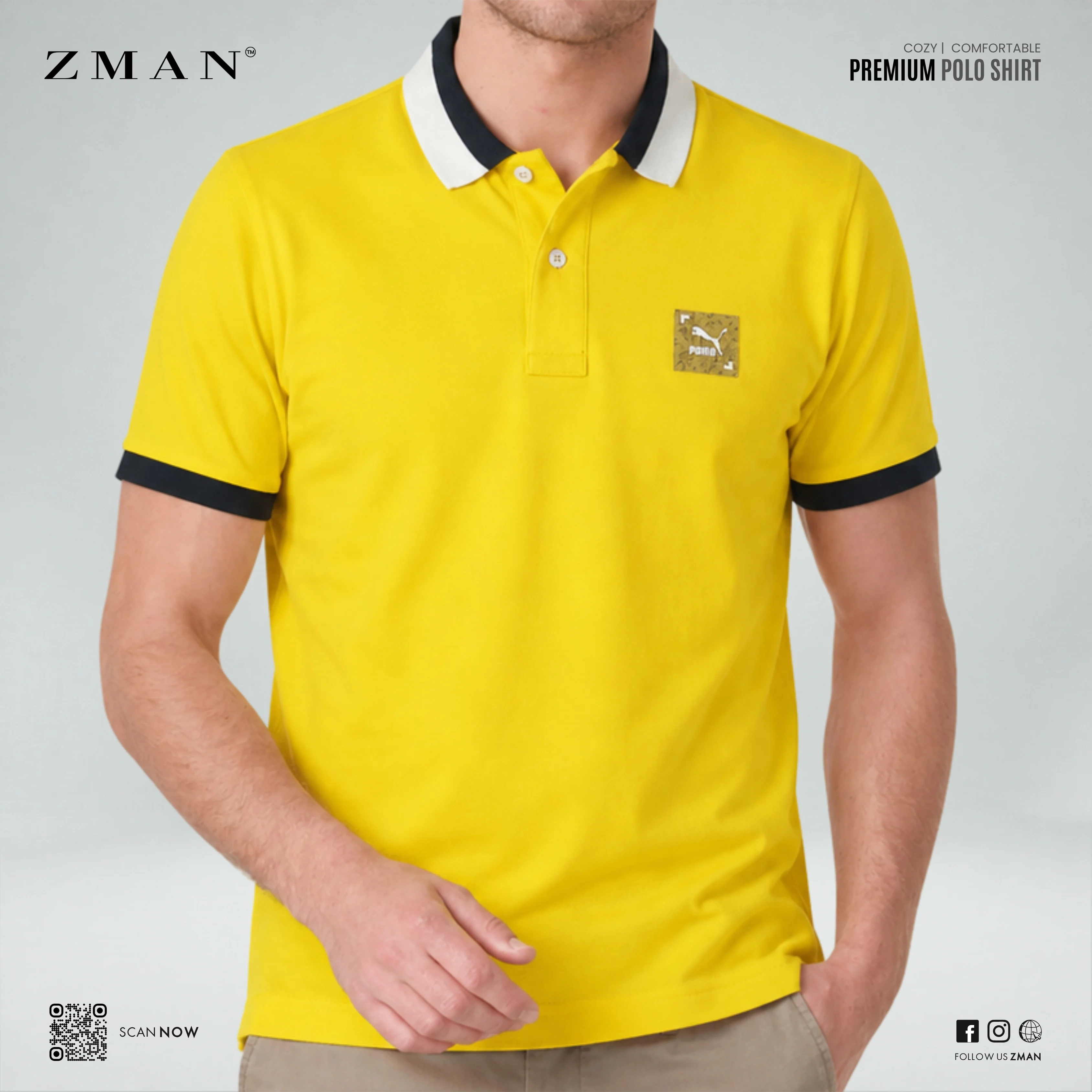 Puma Polo shirt Yellow